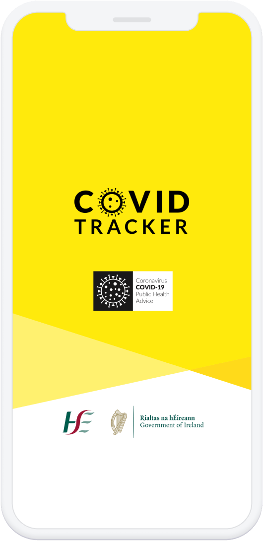 COVID Tracker mobile app home page screen